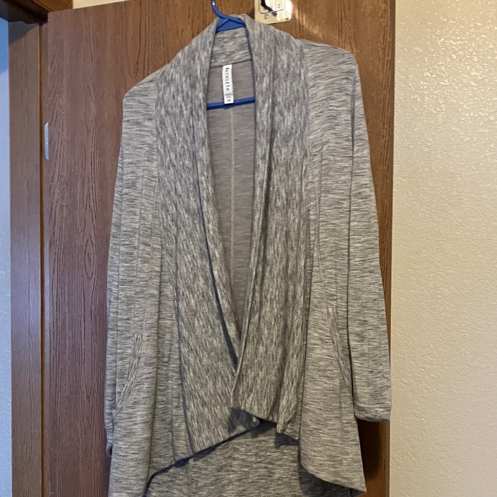 Athleta gray wrap cardigan .